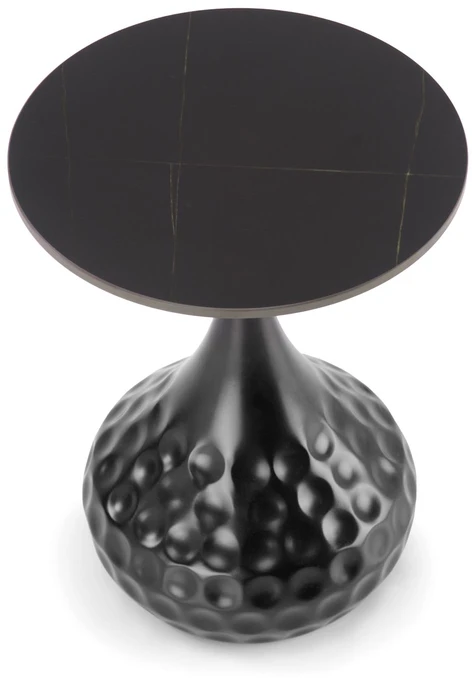 VERDE coffee table, juodas marble / juodas
