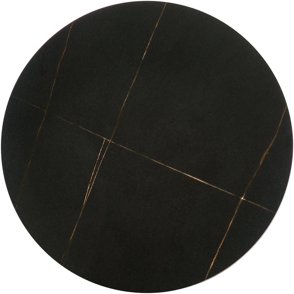 VERDE coffee table, juodas marble / juodas