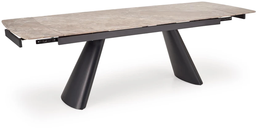 VINCE extension table ruda marble / juodas