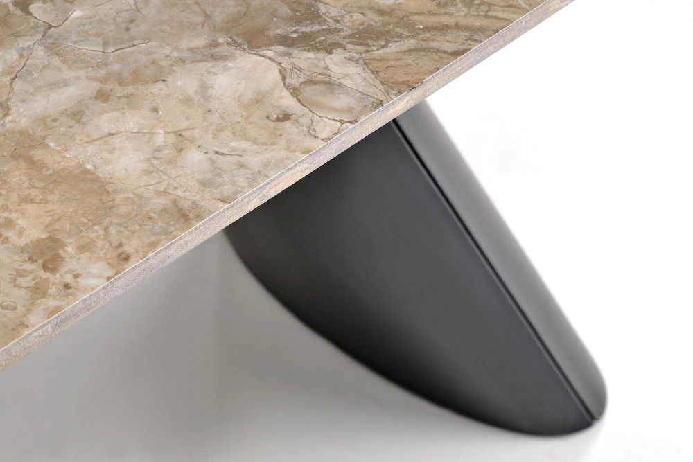 VINCE extension table ruda marble / juodas