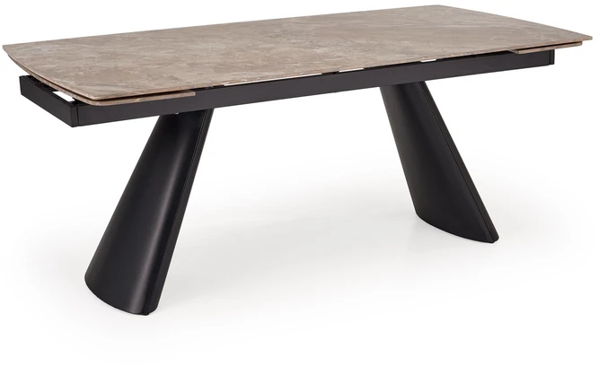 VINCE extension table ruda marble / juodas