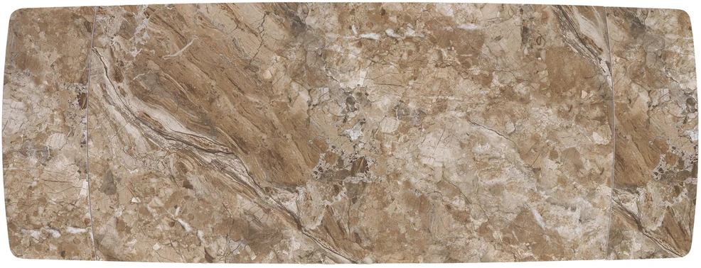 VINCE extension table ruda marble / juodas