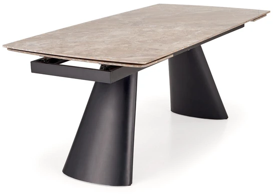 VINCE extension table ruda marble / juodas