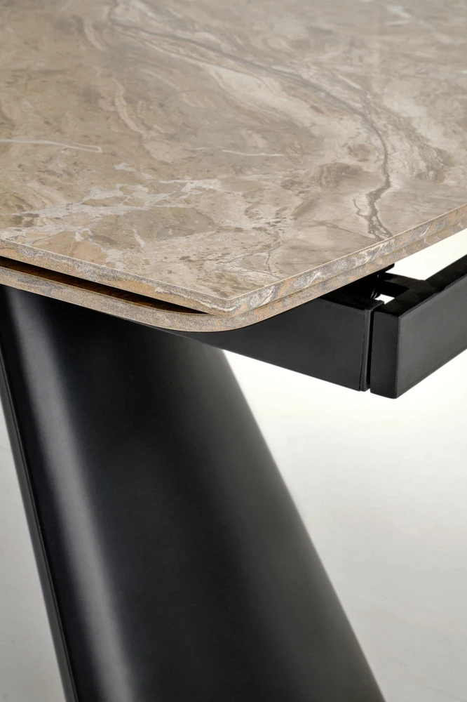 VINCE extension table ruda marble / juodas
