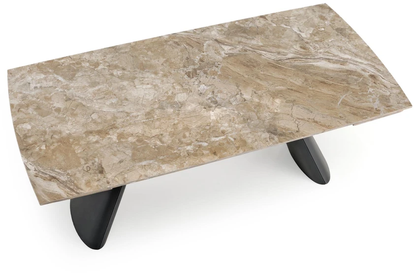 VINCE extension table ruda marble / juodas