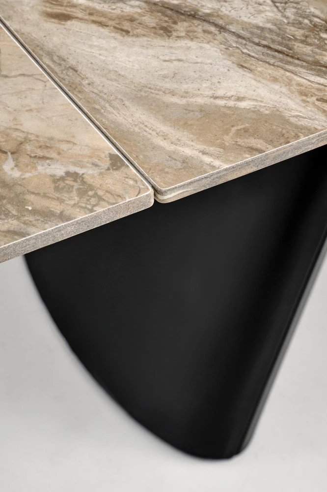 VINCE extension table ruda marble / juodas