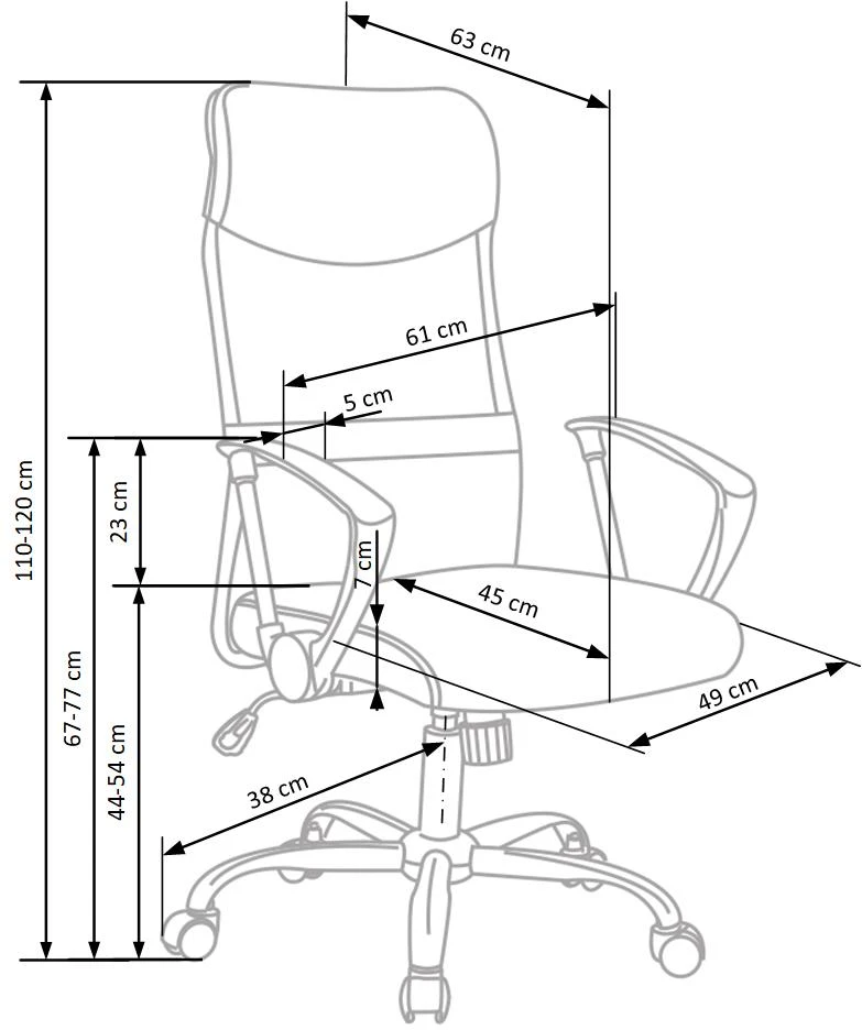 VIRE chair color: pilkas