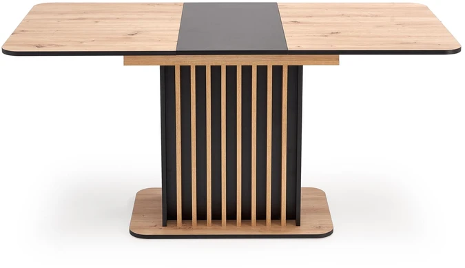 WILSON extension table, top - artisan oak / juodas, legs - artisan oak / juodas