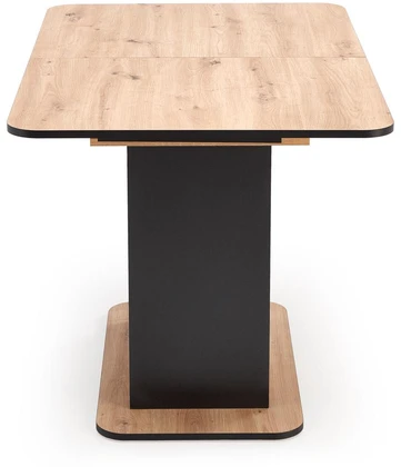 WILSON extension table, top - artisan oak / juodas, legs - artisan oak / juodas