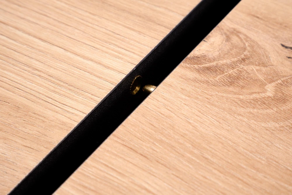 WILSON extension table, top - artisan oak / juodas, legs - artisan oak / juodas