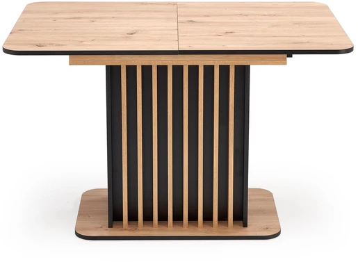 WILSON extension table, top - artisan oak / juodas, legs - artisan oak / juodas