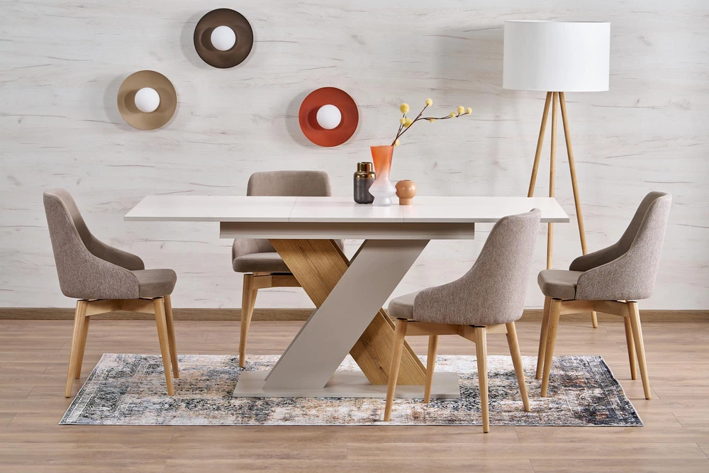 XARELTO extension table, cashmere / cremona oak