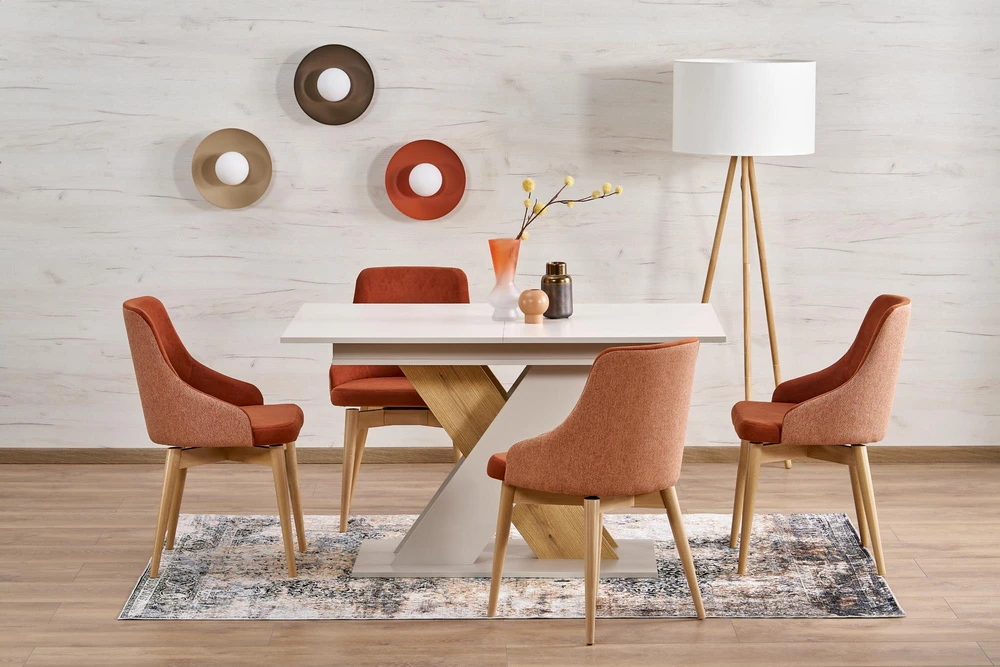 XARELTO extension table, cashmere / cremona oak