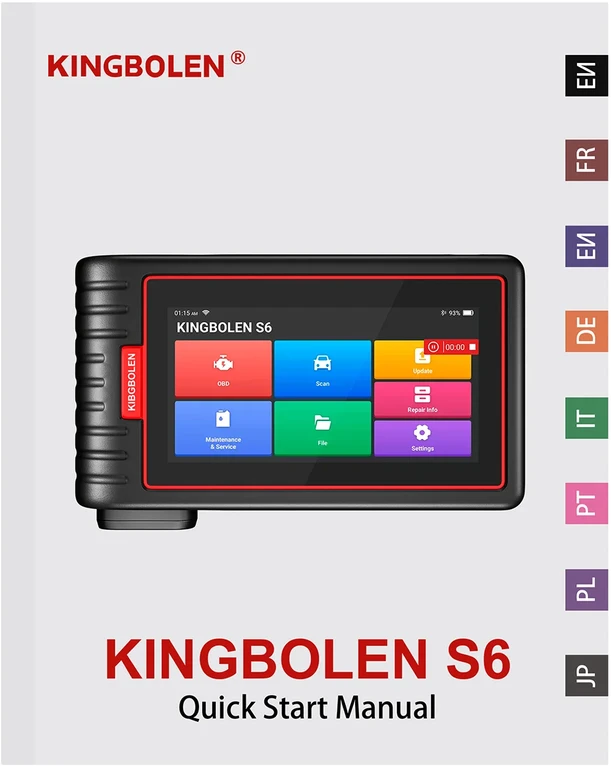 Kingbolen S6 bevielė universali diagnostikos įranga su planšete