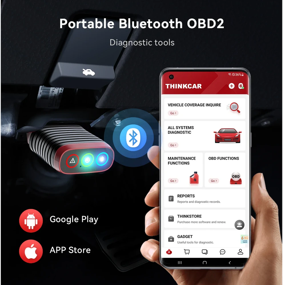 Thinkcar BD6 universali diagnostika Android / iOS
