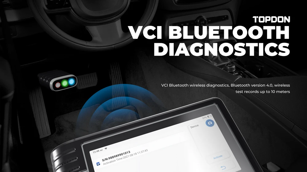 Topdon ArtiDiag800 BT 2 Automobilių Diagnostikos Įrankis