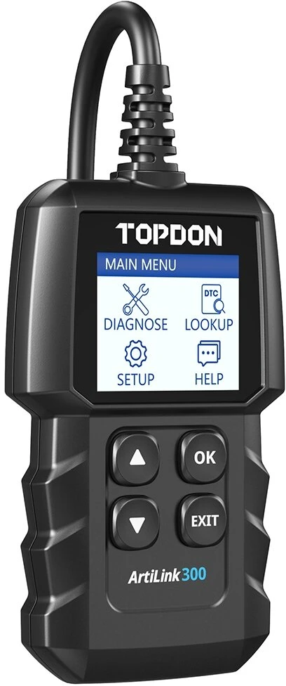 TOPDON ArtiLink300 OBD2 diagnostikos skeneris – Live Data, O2, I/M, DTC