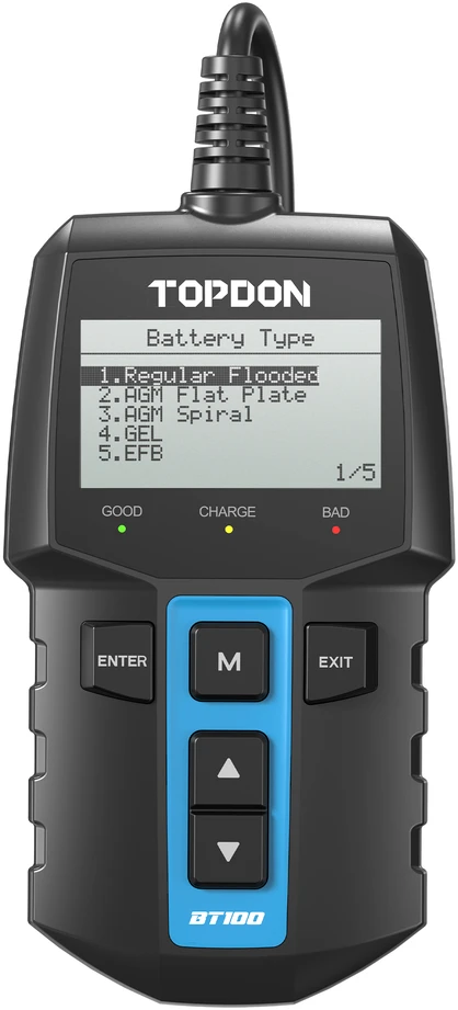 TOPDON BT100 – akumuliatorių testeris