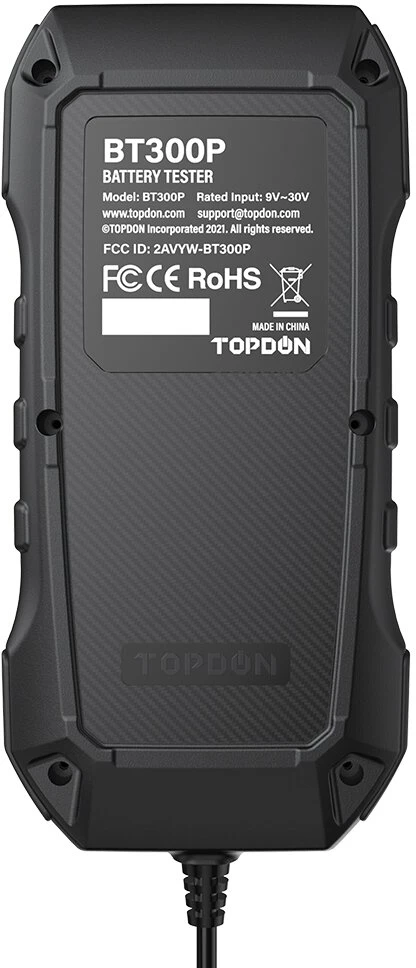 Topdon BT300P akumuliatorių testeris