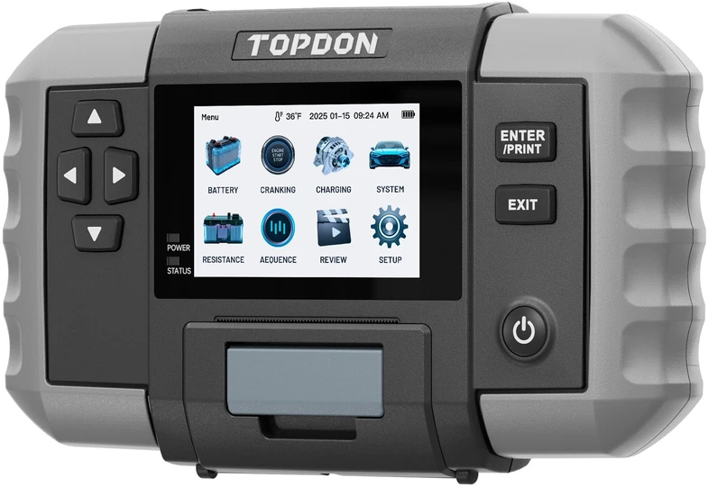 Topdon BT600 Plus – profesionalus 2-in-1 akumuliatorių ir vidinės varžos testeris