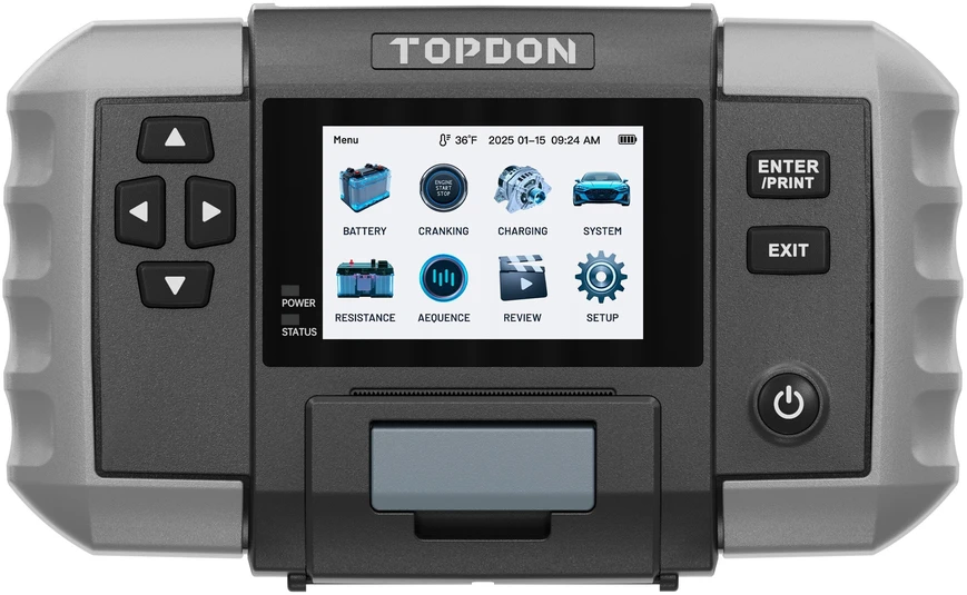 Topdon BT600 Plus – profesionalus 2-in-1 akumuliatorių ir vidinės varžos testeris