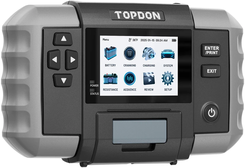 Topdon BT600 Plus – profesionalus 2-in-1 akumuliatorių ir vidinės varžos testeris