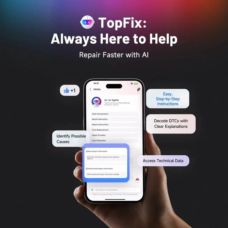 TOPDON TopScan Master – profesionali Bluetooth diagnostikos įranga Android / iOS