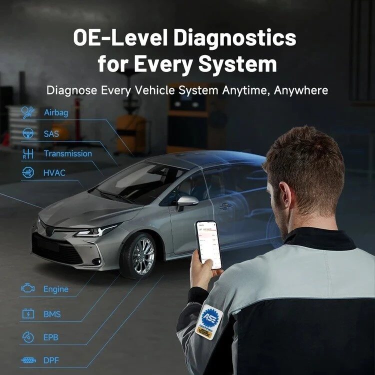 TOPDON TopScan Master – profesionali Bluetooth diagnostikos įranga Android / iOS