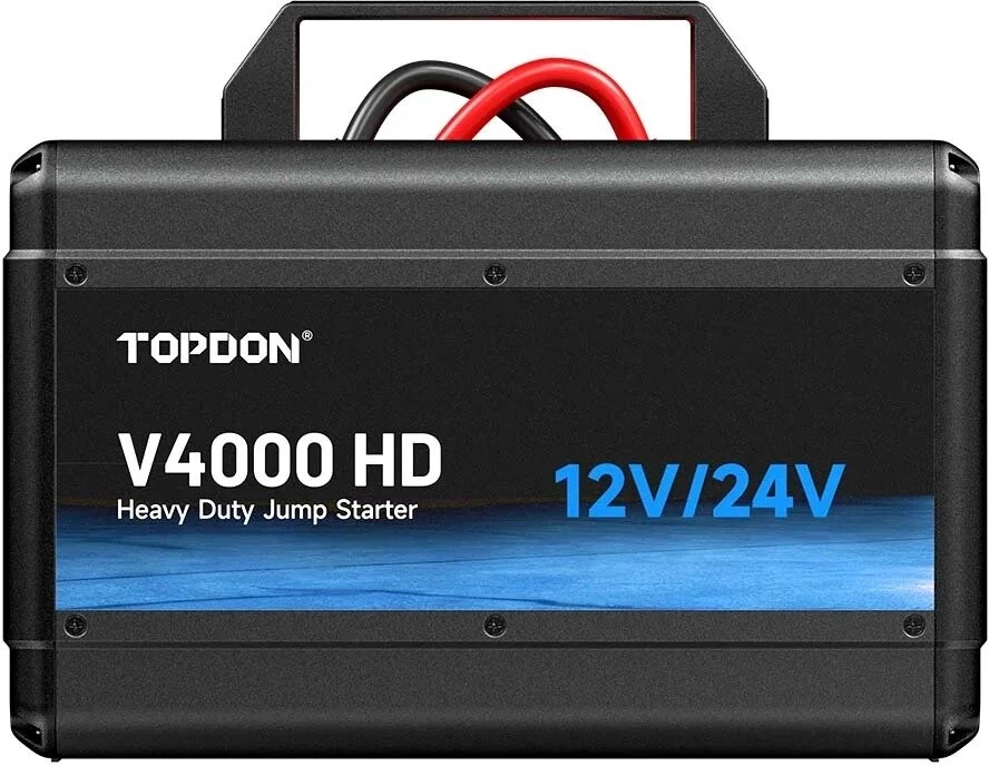 TOPDON V4000 HD – profesionalus 12 V / 24 V užvedimo įrenginys (4000 A)