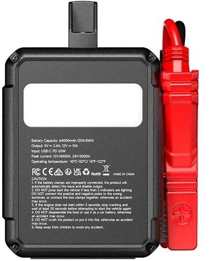 TOPDON V4000 HD – profesionalus 12 V / 24 V užvedimo įrenginys (4000 A)