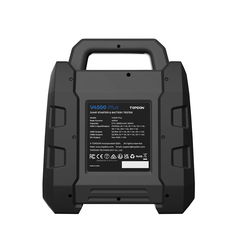 TOPDON V4500 Plus užvedimo įrenginys (jump start funkcija)