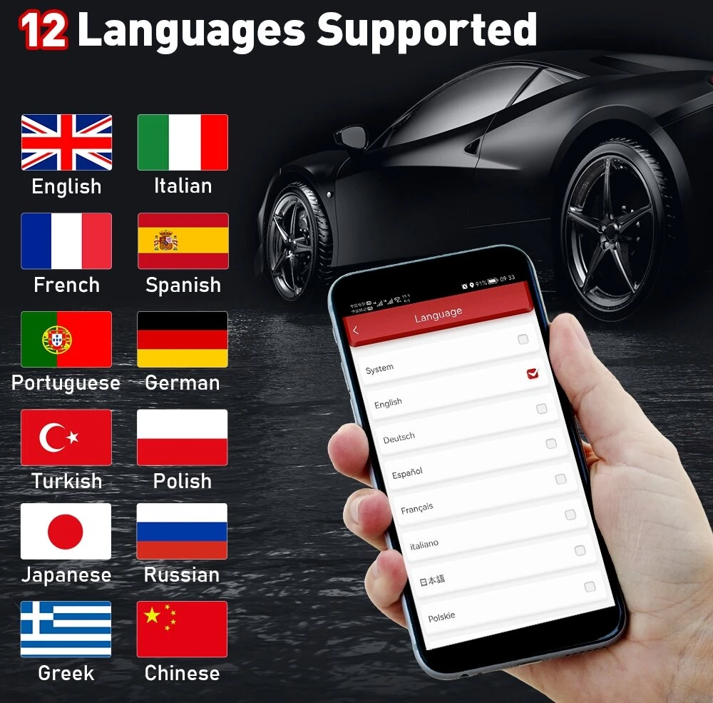 Universali diagnostikos įranga per iOS / Android Kingbolen Ediag Plus