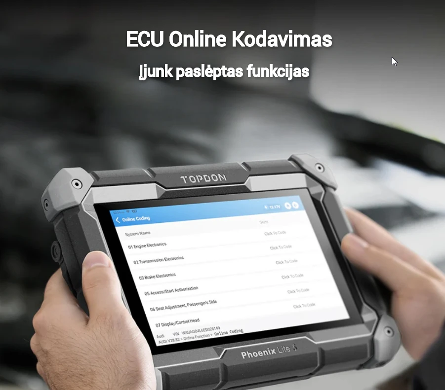 Universali diagnostikos įranga Topdon Phoenix Lite 3