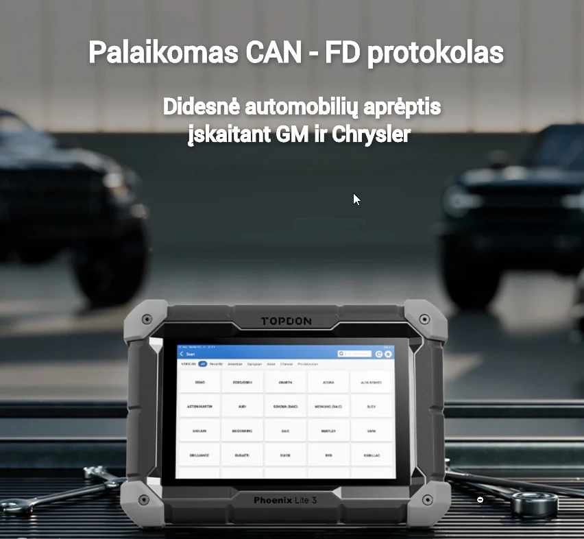 Universali diagnostikos įranga Topdon Phoenix Lite 3