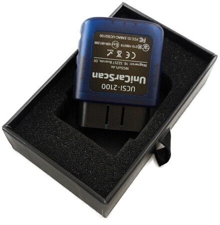 Wgsoft UniCarScan UCSI-2100 Bluetooth OBD2 diagnostikos adapteris (Motoscan, Scanmaster, Bimmercode, ScanMyOpel)