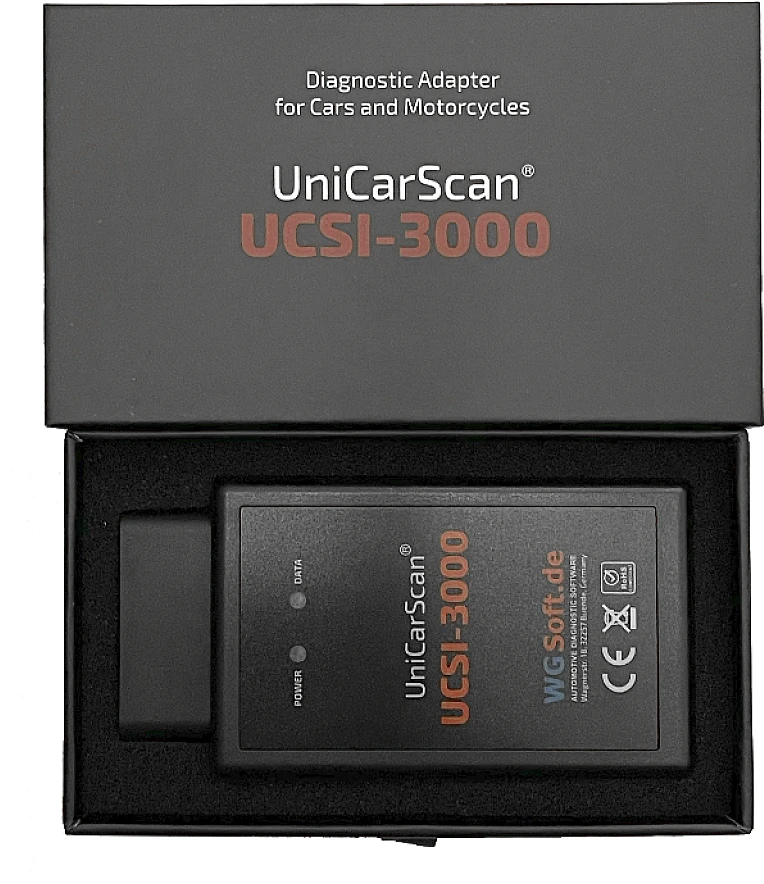 Wgsoft UniCarScan UCSI-3000 ENET WiFi/LAN diagnostikos ir kodavimo adapteris BMW / MINI