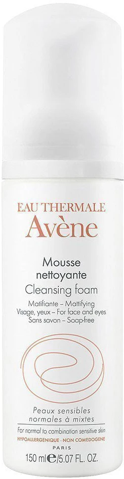 Avene Cleansing Foam Make-up Remover valomosios veido putos, 150 ml