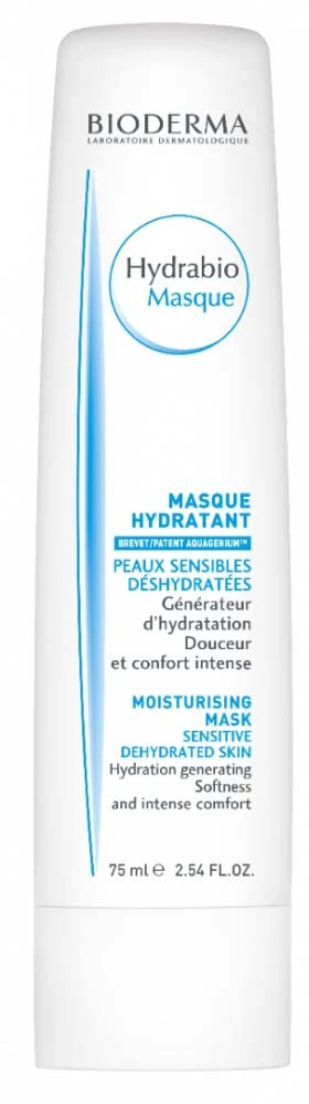 Bioderma Hydrabio Masque drėkinamoji ir maitinamoji kaukė jautriai, labai sausai odai, 75 ml