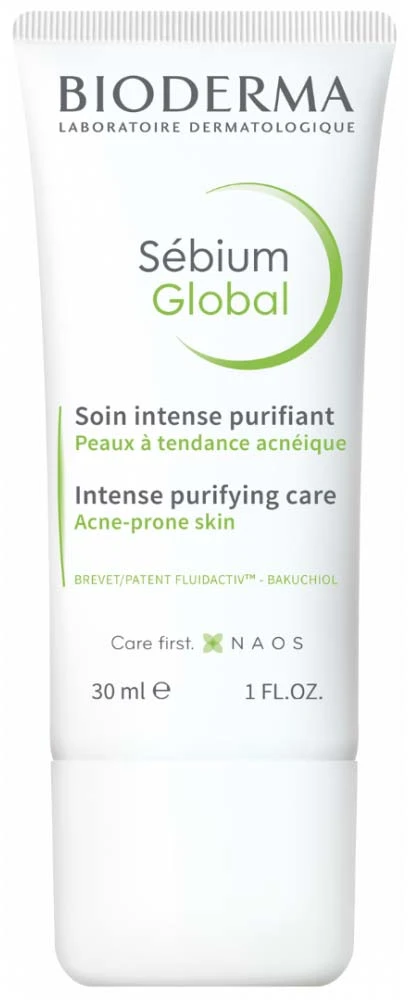 Bioderma Sébium Global kremas nuo spuogų, 30 ml