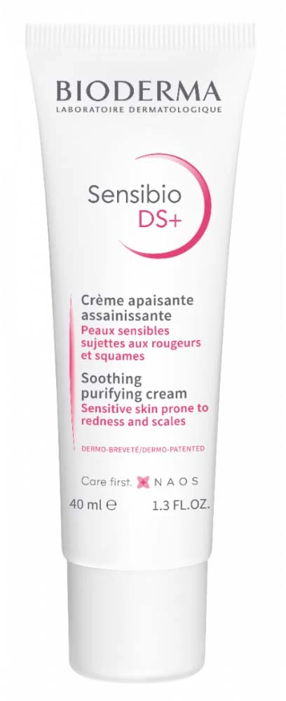 Bioderma Sensibio Ds+ Jautrios ir paraudusios odos veido kremas, 40 ml