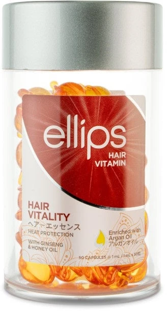 Ellips HAIR VITAMIN argano aliejus, oranžinis gyvybingumas, 50 vienetų