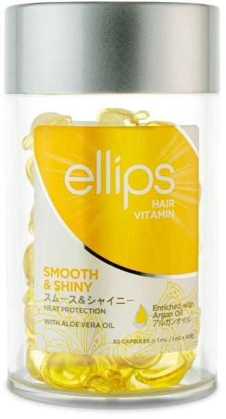 Ellips HAIR VITAMIN argano aliejus plaukams, suteikiantis švelnumo ir blizgesio, 50 vnt.