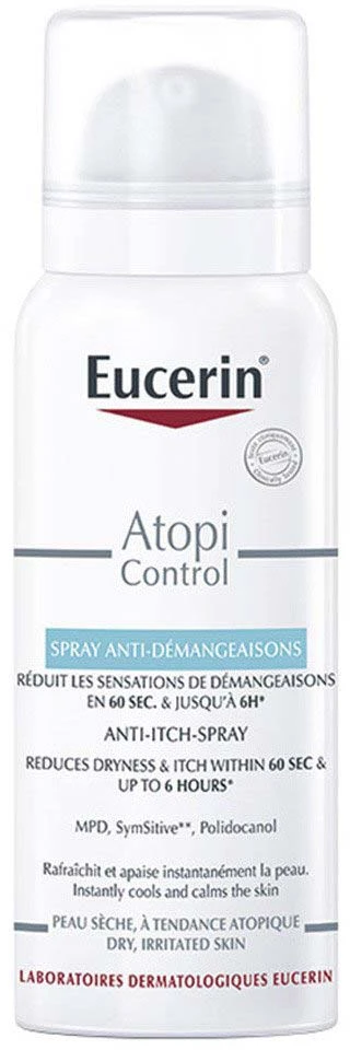 Eucerin AtopiControl Anti-Itch-Purškiklis Body Vanduo unisex, 50 ml