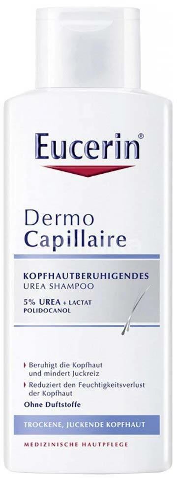 Eucerin DermoCapillaire raminamasis šampūnas su šlapalu, 250 ml