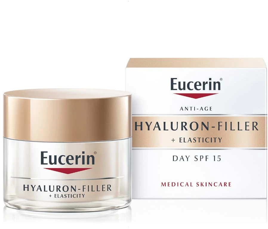 Eucerin Hyaluron-Filler + Elasticity Day Kreminis SPF 15 dieninis kremas, 50 ml