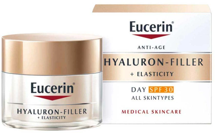 Eucerin Hyaluron-Filler + Elasticity Day Kreminis SPF 30 dieninis veido kremas, 50 ml