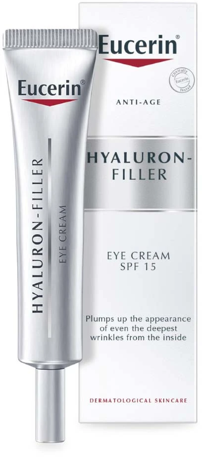 Eucerin Hyaluron-Filler + 3x Effect Paakių kremas SPF 15 paakių srities kremas, 15 ml