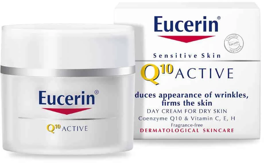 Eucerin lyginamąjį raukšlių dieninį kremą nuo raukšlių visų tipų jautriai odai su Q10 Active, 50 ml