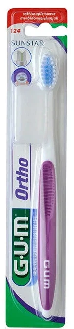 Gum™ suaugusiųjų ortodontinis dantų šepetėlis 124 1 vnt