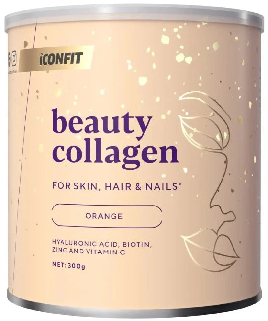 Apelsinų skonio grožio kolagenas ICONFIT, 300g